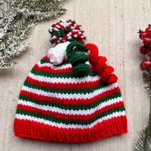 Child Hand knit winter hat‎  - NWOT